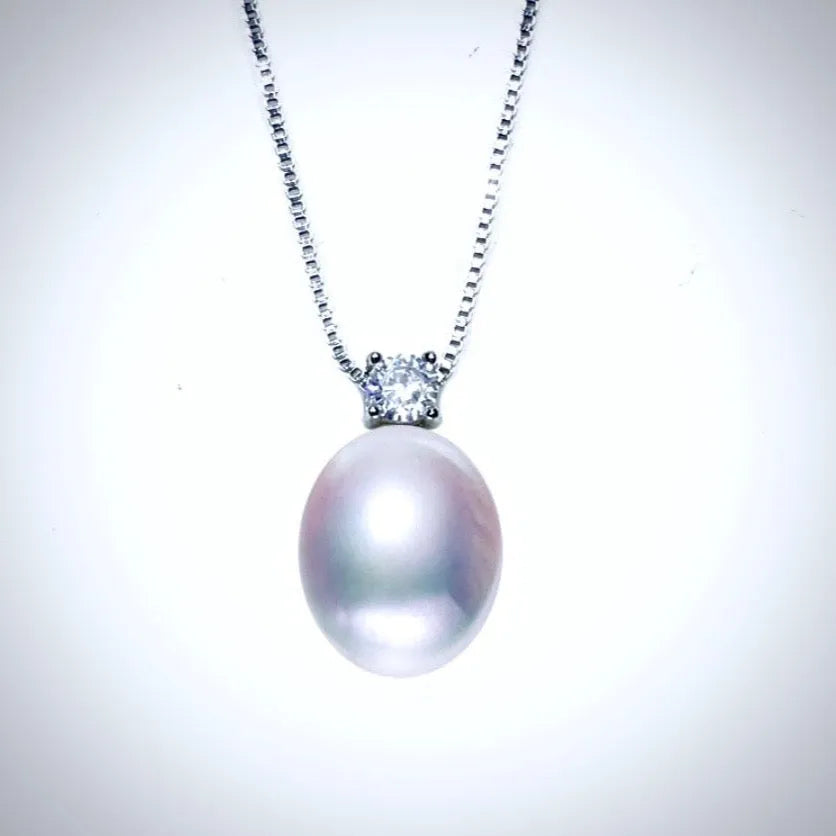 Pearl Wedding Jewelry Sets - Freshwater Pearl and Sterling Silver Bridal Necklace and Earrings Set