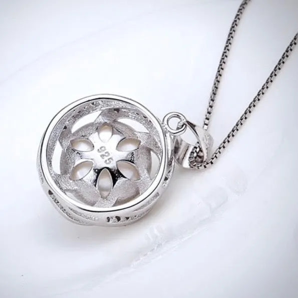 Pearl Wedding Jewelry - Sterling Silver Pearl and Cubic Zirconia Bridal Jewelry Set