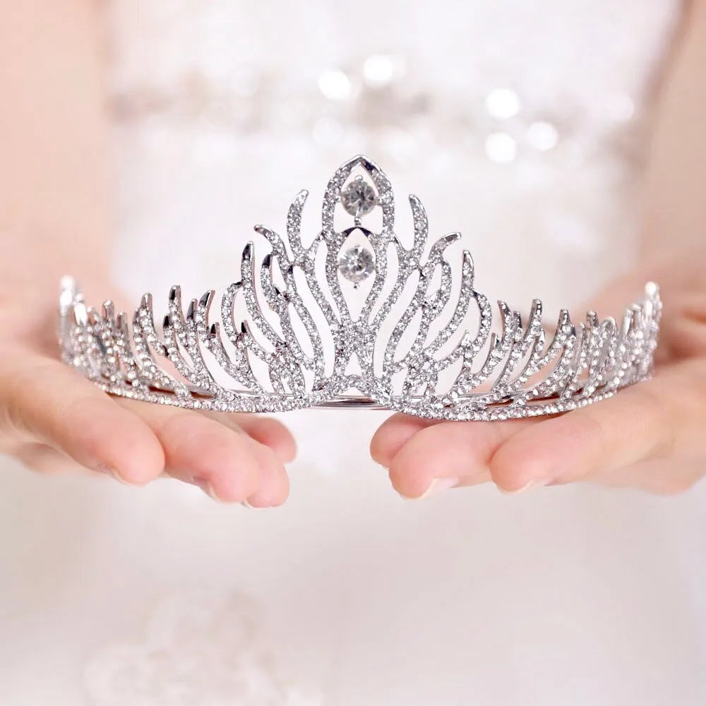 Wedding Hair Accessories - Wedding Cubic Zirconia Tiara