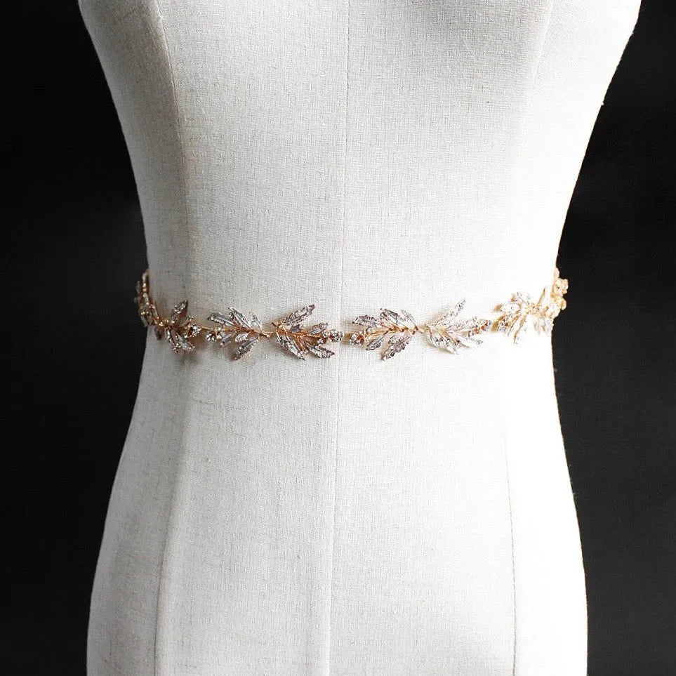 Wedding Accessories - Wedding Wired Crystal Belt