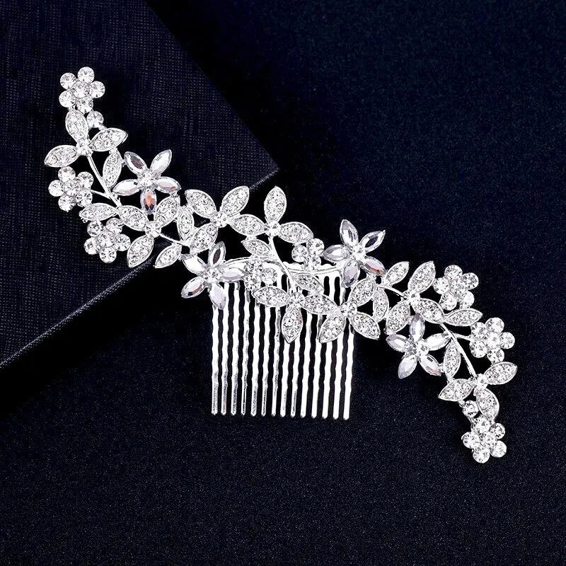 Wedding Hair Accessories - Austrian Crystal Hair Comb - Available in Rose Gold, Silver and Yellow Gold