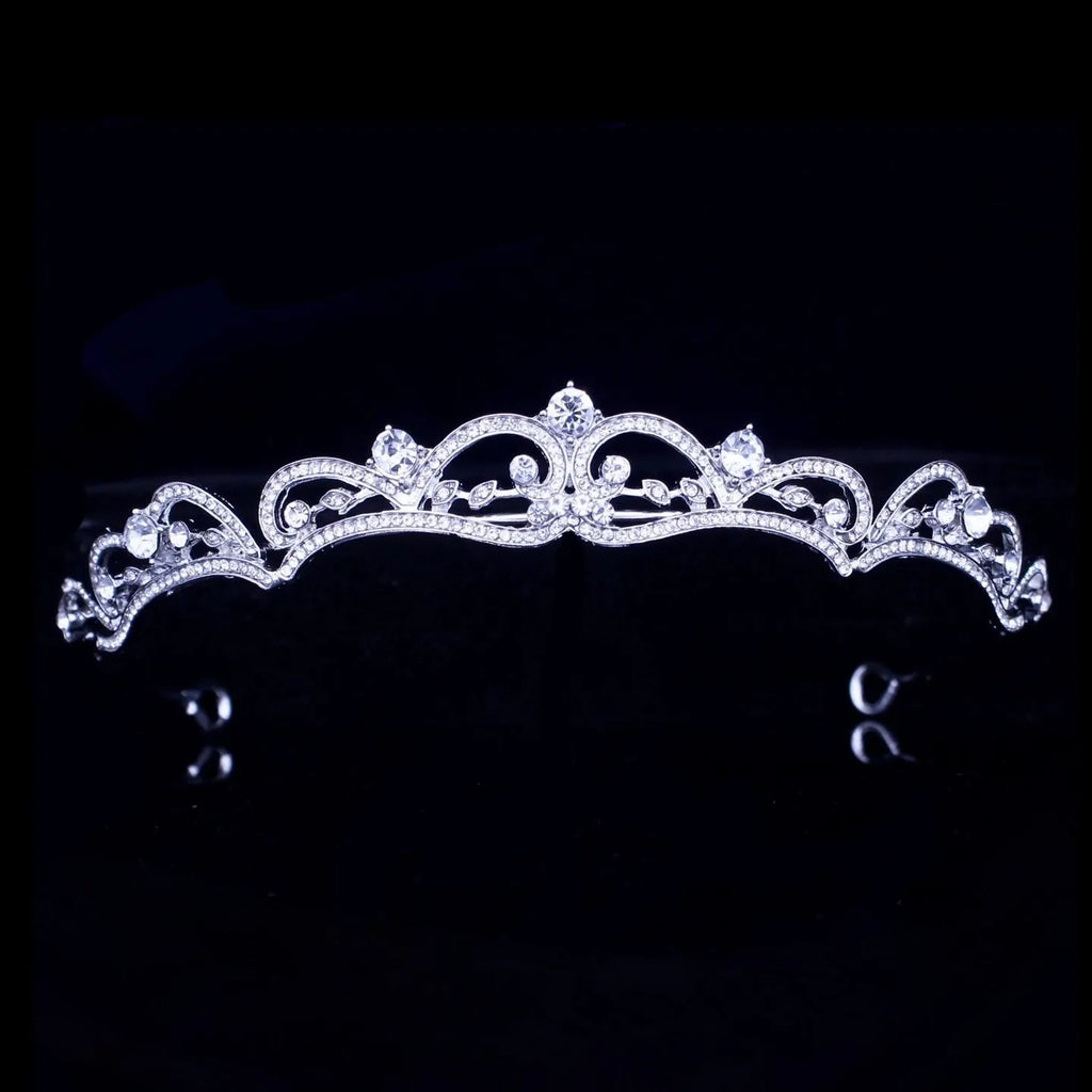 Wedding Hair Accessories - Rhinestone Bridal Tiara - Available in Silver, Rose Gold and Yellow Gold