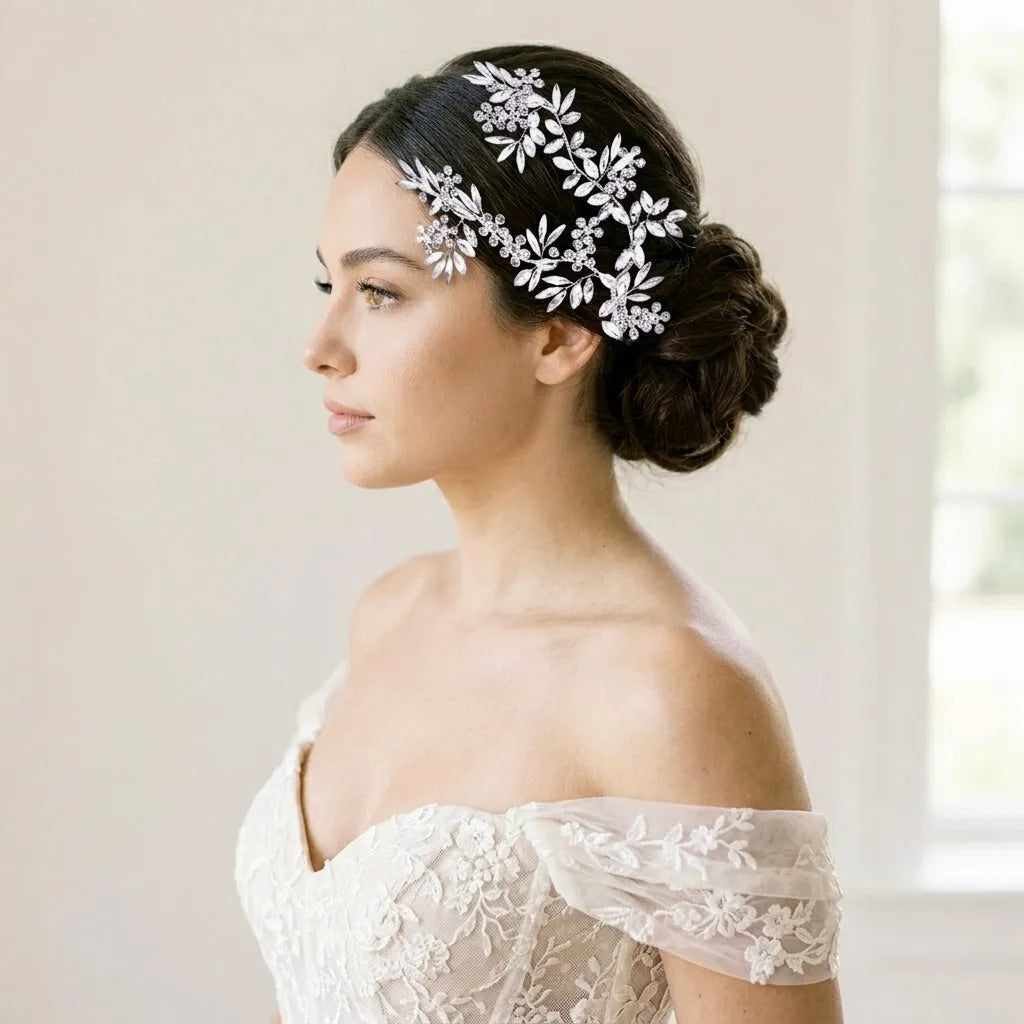 Wedding Hair Accessories | Crystal Bridal Hair Clip/Vine  display picture 2