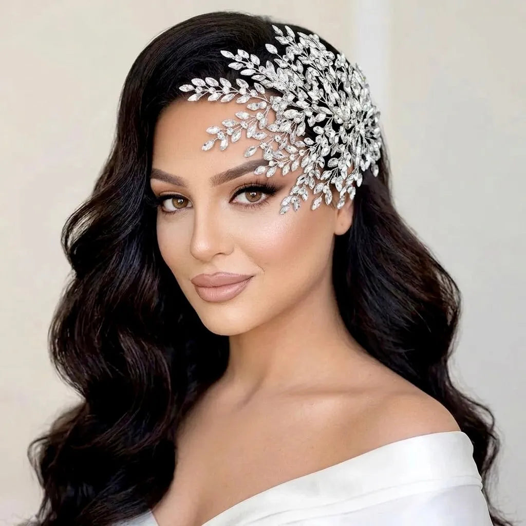 Wedding Hair Accessories - Crystal Bridal Headdress in  display picture 3