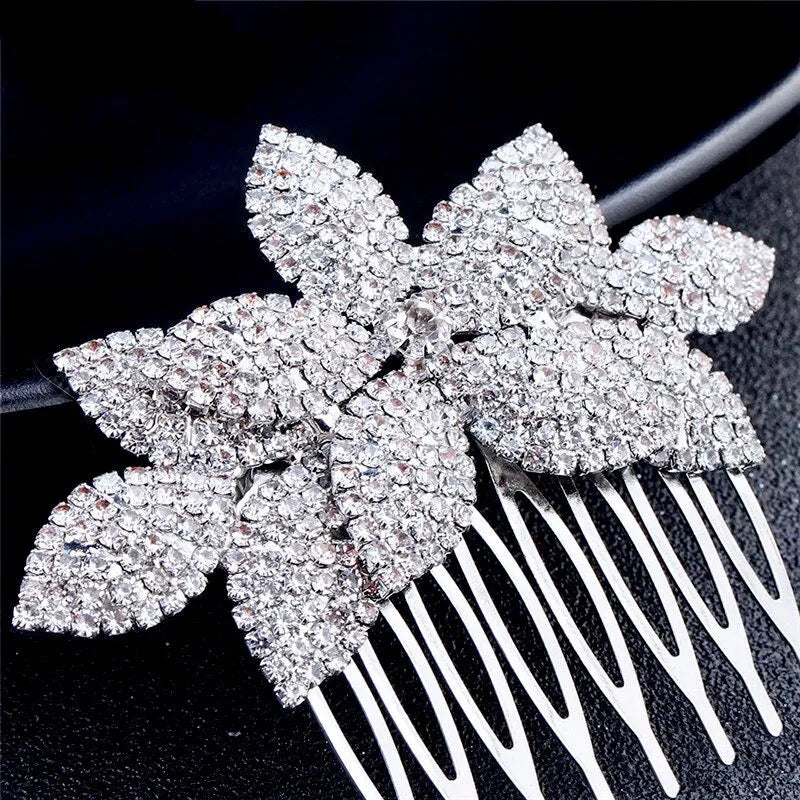 Wedding Hair Accessories - Crystal Bridal Hair Comb - Available in Yellow Gold, Rose Gold and Silver