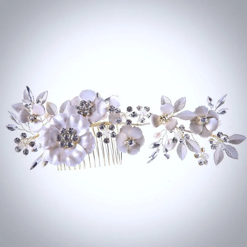 Wedding Hair Accessories - Pearl and Crystal Bridal Hair Comb