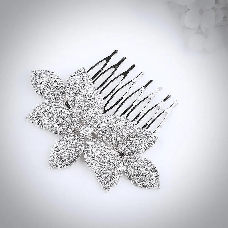 Wedding Hair Accessories - Crystal Bridal Hair Comb - Available in Yellow Gold, Rose Gold and Silver