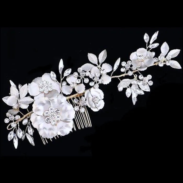Wedding Hair Accessories - Pearl and Crystal Bridal Hair Comb