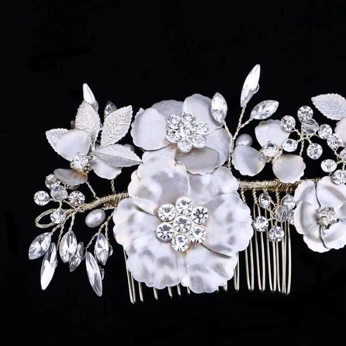 Wedding Hair Accessories - Pearl and Crystal Bridal Hair Comb
