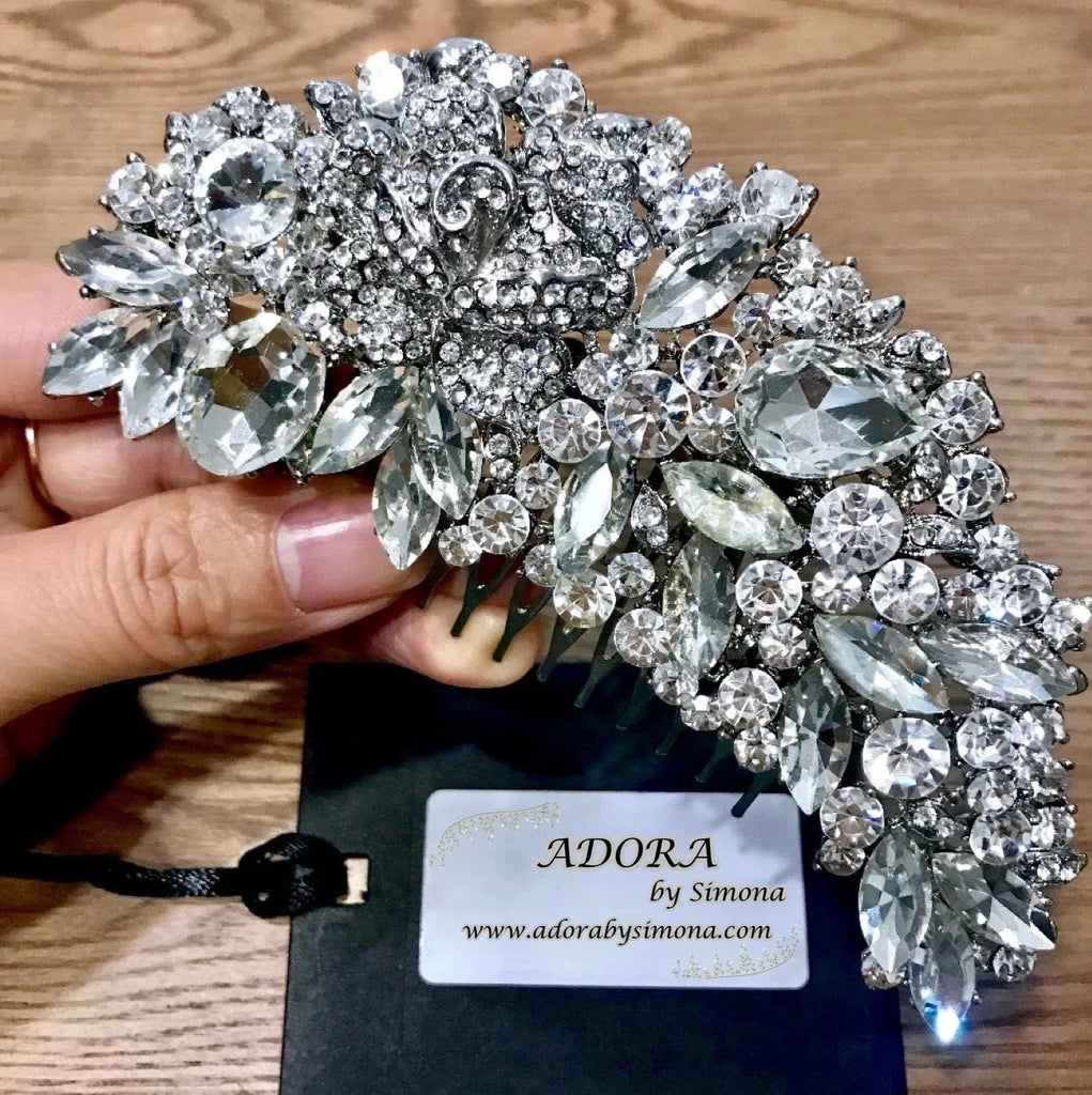 Wedding Hair Accessories - Austrian Crystal Bridal Hair Comb