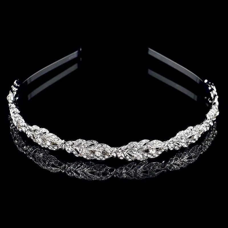 Wedding Hair Accessories - Crystal Bridal Headband - Available in Rose Gold, Silver and Yellow Gold