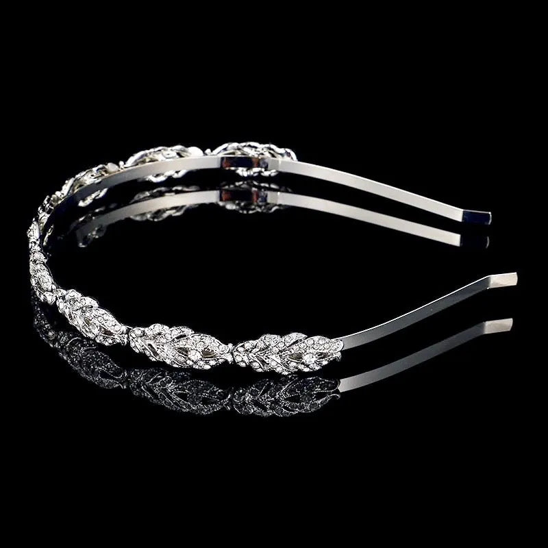 Wedding Hair Accessories - Crystal Bridal Headband - Available in Rose Gold, Silver and Yellow Gold