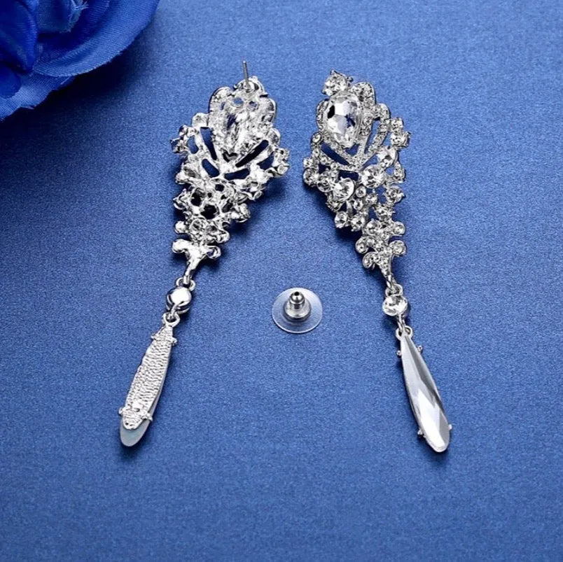 Wedding Jewelry - Rhinestone Bridal Earrings