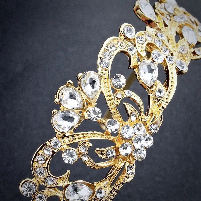 Wedding Hair Accessories - Rhinestone Bridal Tiara - Available in Silver and Yellow Gold