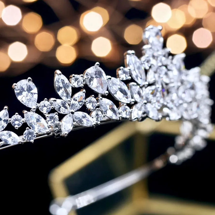 Wedding Hair Accessories - Wedding Cubic Zirconia Tiara