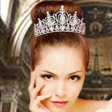 Wedding Hair Accessories - Cubic Zirconia Bridal Tiara - Available in Silver and Gold