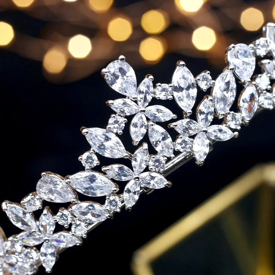 Wedding Hair Accessories - Wedding Cubic Zirconia Tiara