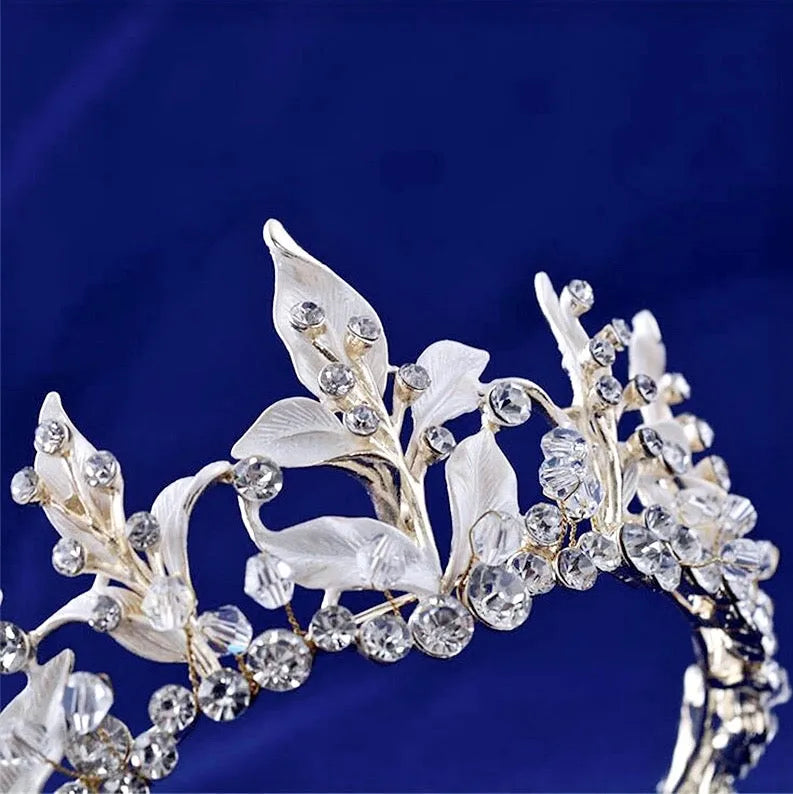 Wedding Jewelry and Accessories - Gold Bridal 3-Piece Jewelry Set With Tiara