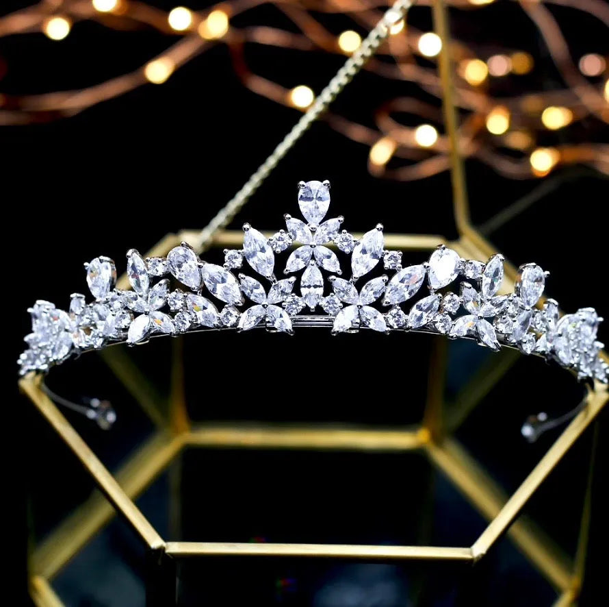 Wedding Hair Accessories - Wedding Cubic Zirconia Tiara