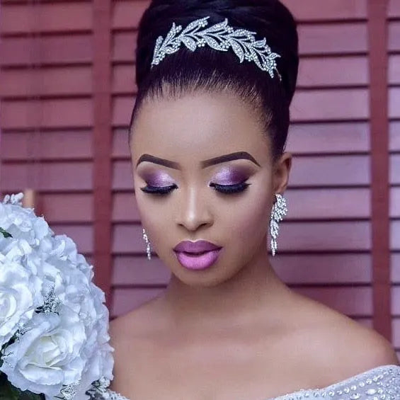 Wedding Hair Accessories - Micro-Pave Crystal Bridal Tiara Headband - Available in Silver, Rose Gold and Yellow Gold