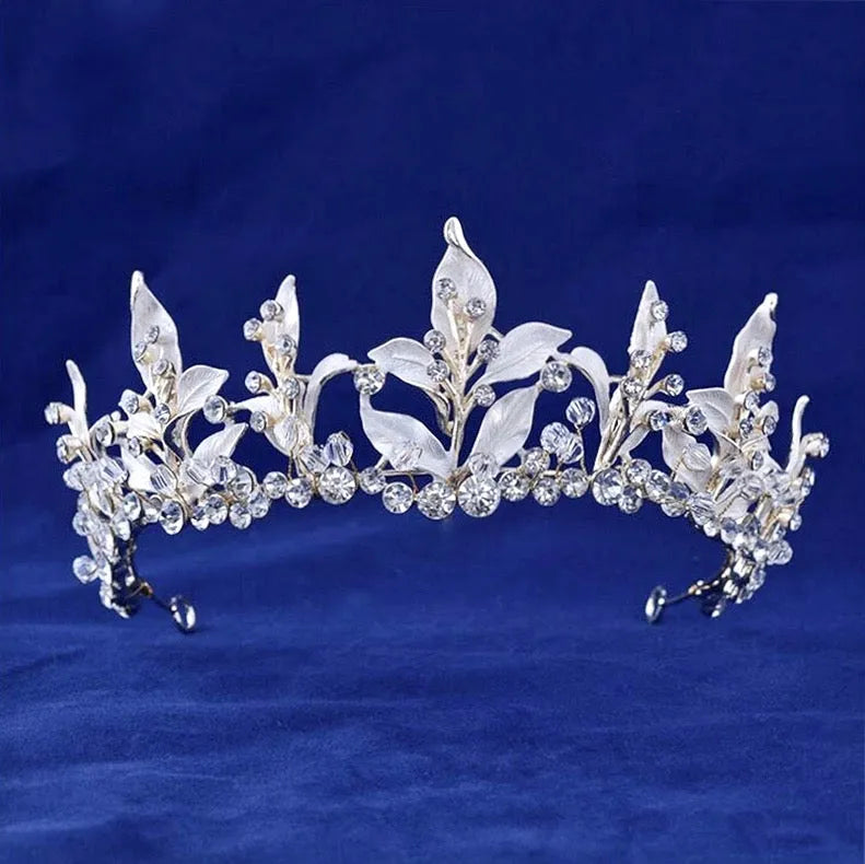 Wedding Jewelry and Accessories - Gold Bridal 3-Piece Jewelry Set With Tiara