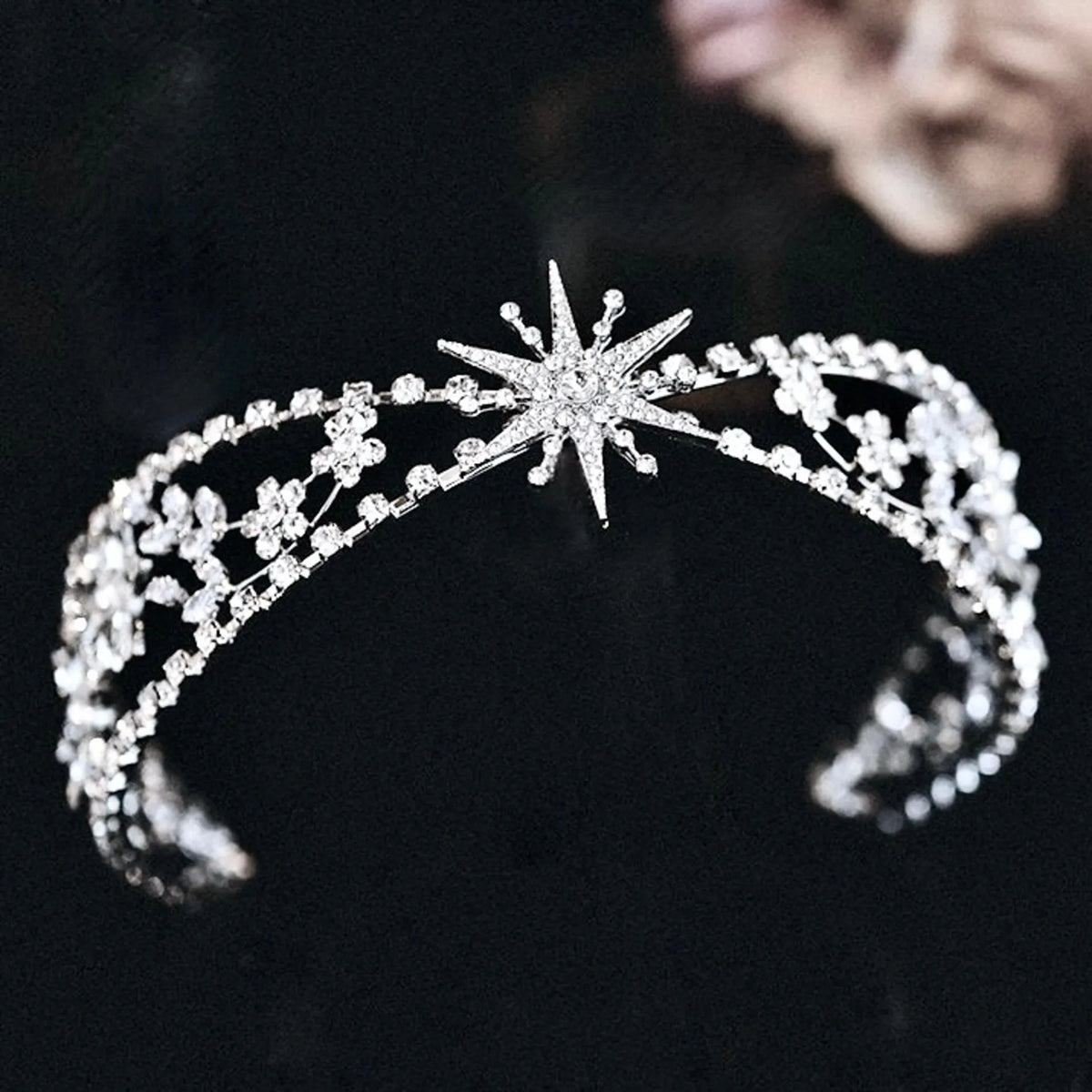Double Crystal Stars Hair Headband-Boutique-NWT Twinkle and Tinsel Star Headband main image 2