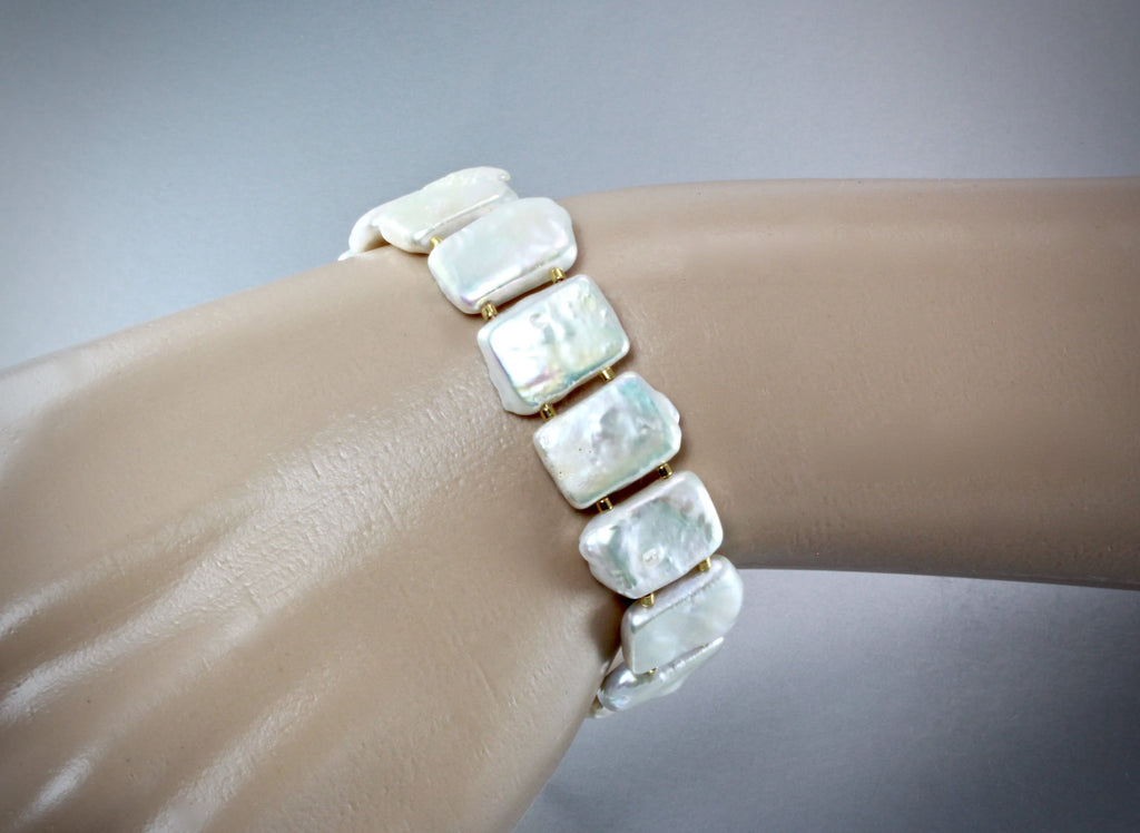 "Arianna" - Cultured Pearl Bridal Bracelet/Earrings/Set