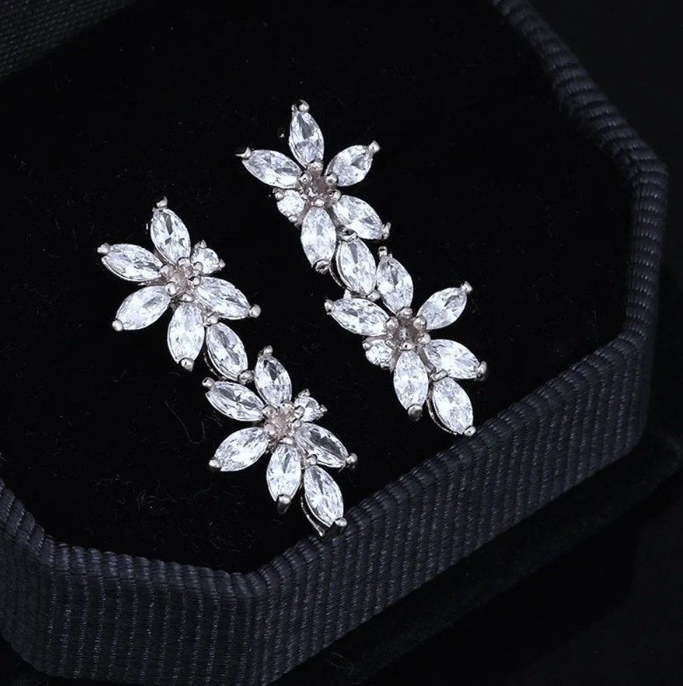 Wedding Jewelry - Cubic Zirconia Bridal Jewelry Set - Available in Silver and Gold