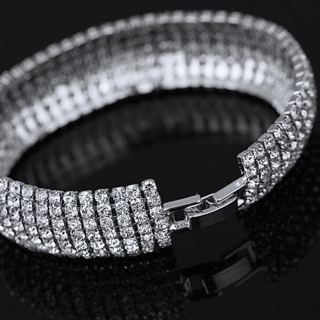 Bridal Jewelry - Crystal Bridal Bracelet - Available in Rhodium and Gold