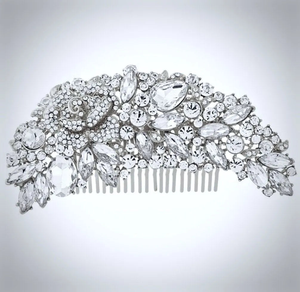 Wedding Hair Accessories - Austrian Crystal Bridal Hair Comb