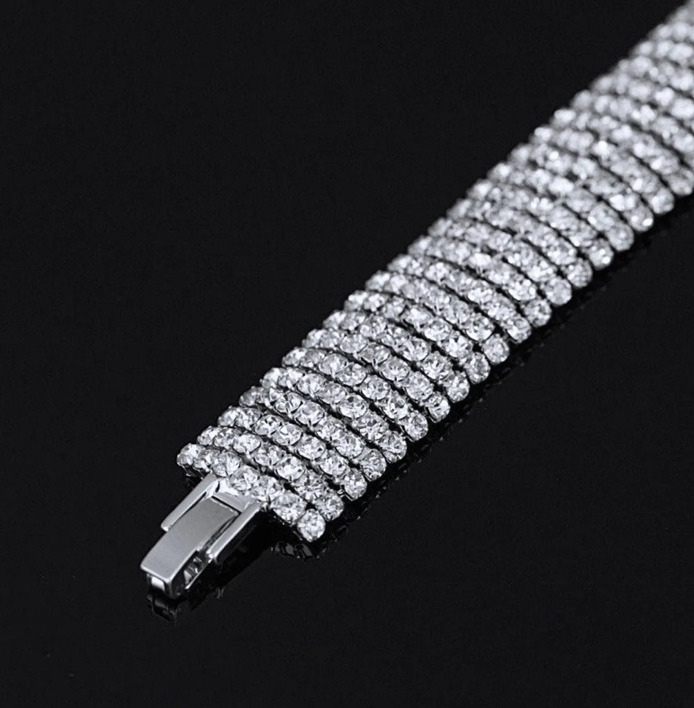 Bridal Jewelry - Crystal Bridal Bracelet - Available in Rhodium and Gold
