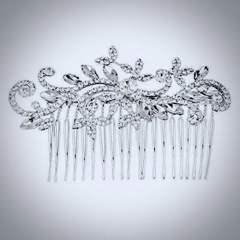 "Lucille" - Crystal Bridal Hair Comb