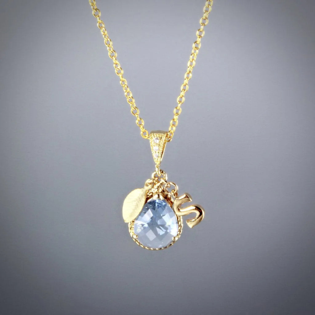 "Sophia" - Personalized Pastel Bridesmaids Necklaces 