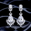 Elegant Wedding Jewelry - Cubic Zirconia Bridal Earrings