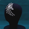 Crystal Bridal Headdress in Silver, Champagne & Aqua | Wedding Elegance