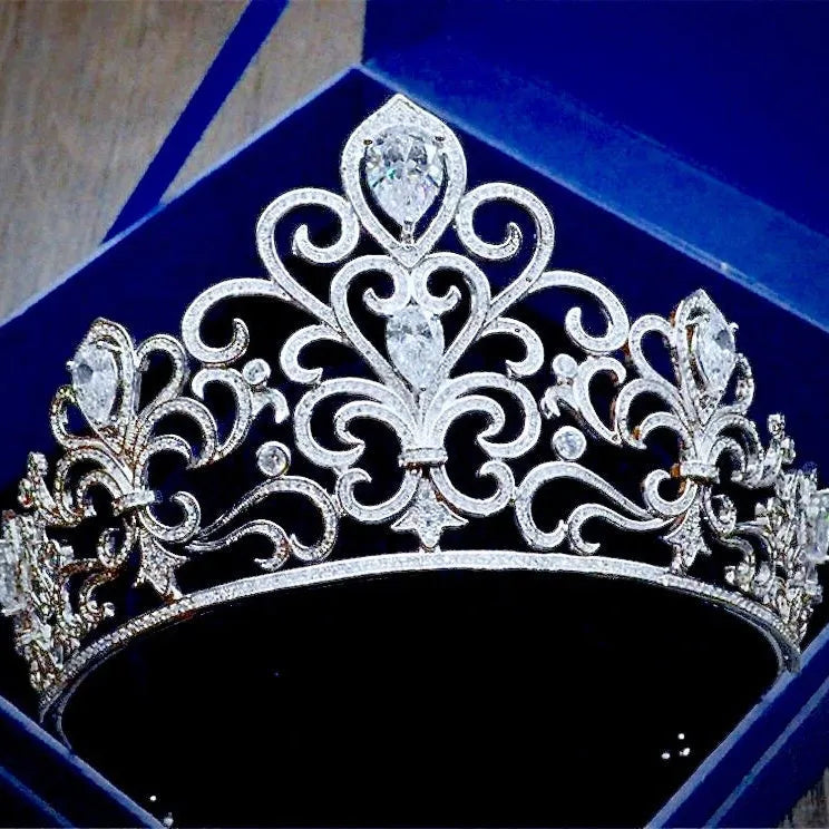"Ellena" - Wedding Cubic Zirconia Tiara