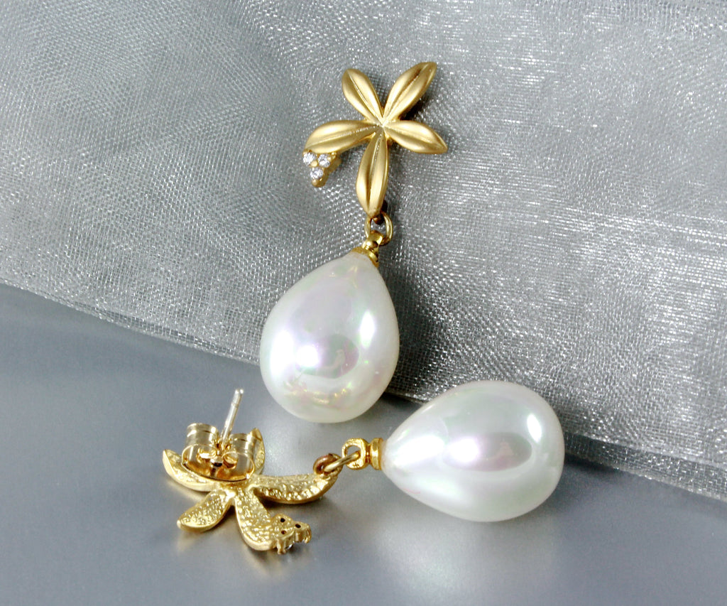 "Ayda" - Pearl Bridesmaids Earrings