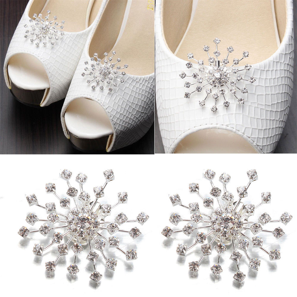 "Paris" - Crystal Bridal Shoe Clips