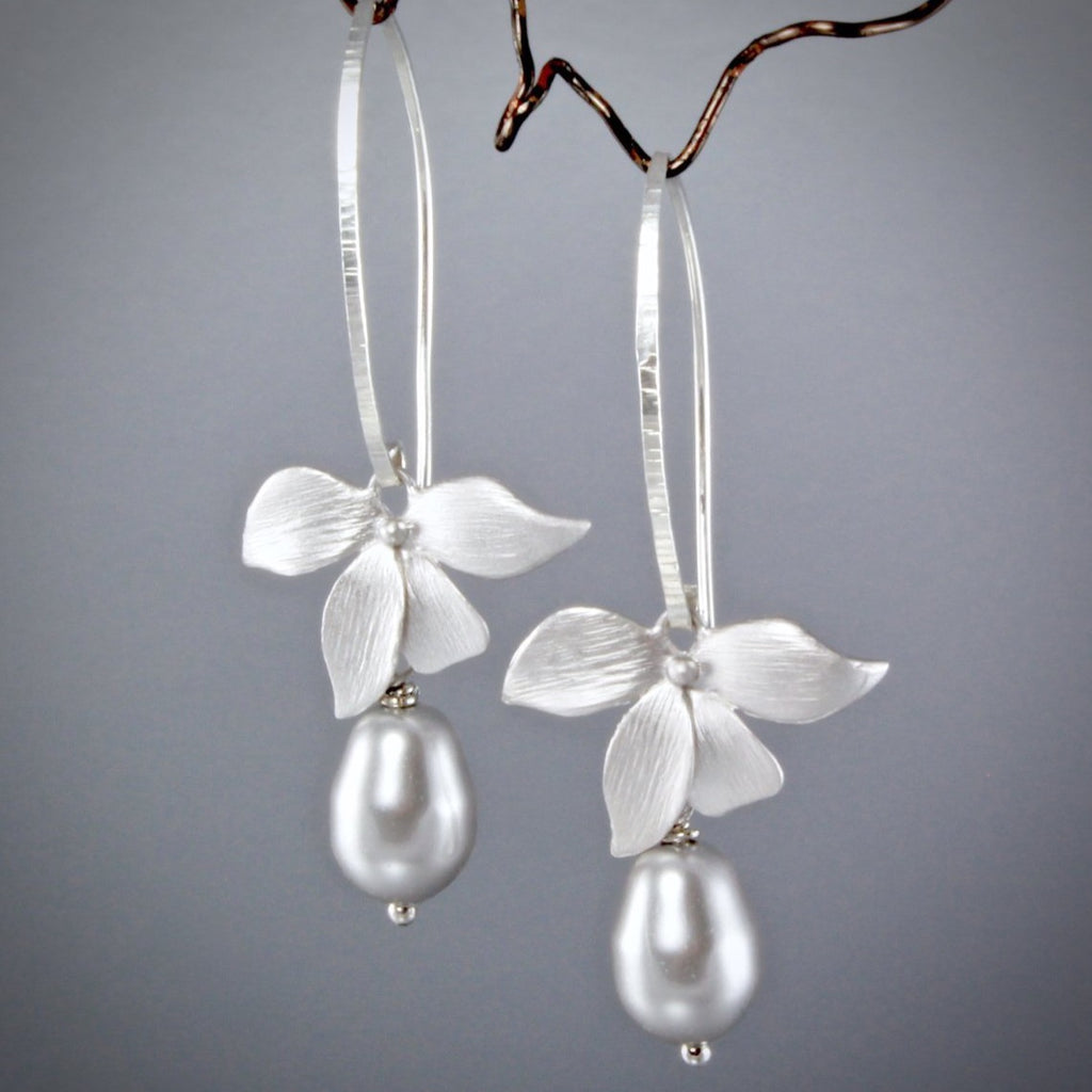 Pearl Wedding Jewelry - Bridesmaids Pearl Earrings