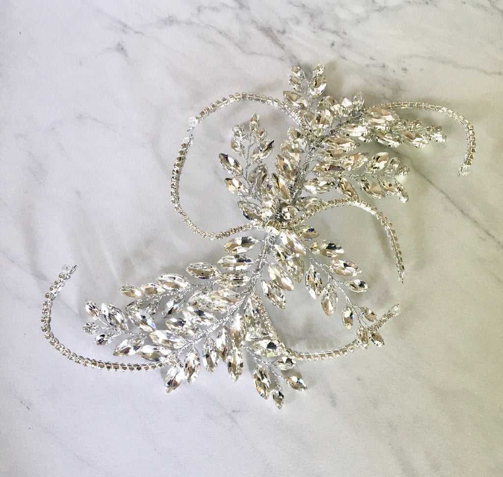 Wedding Hair Accessories - 1920s Style Silver Bridal Hair Accessory