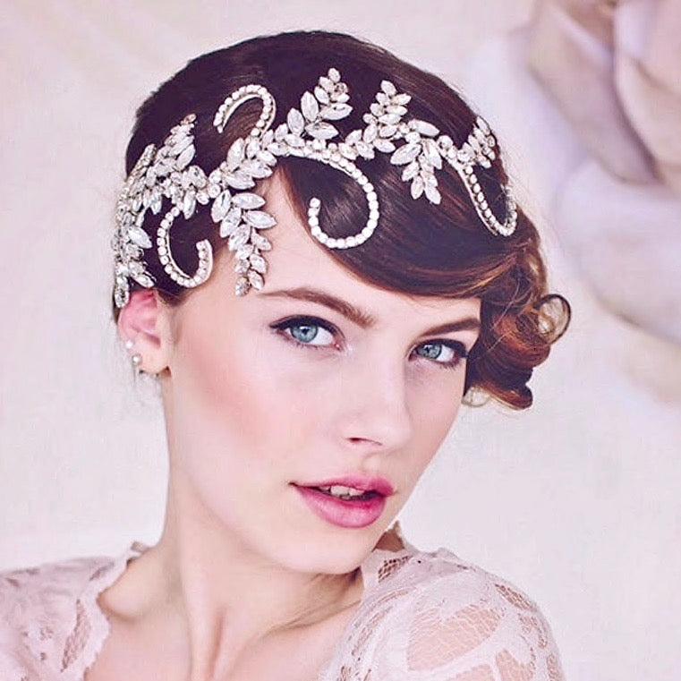 Wedding Hair Accessories 1920s Style Silver Bridal Hair