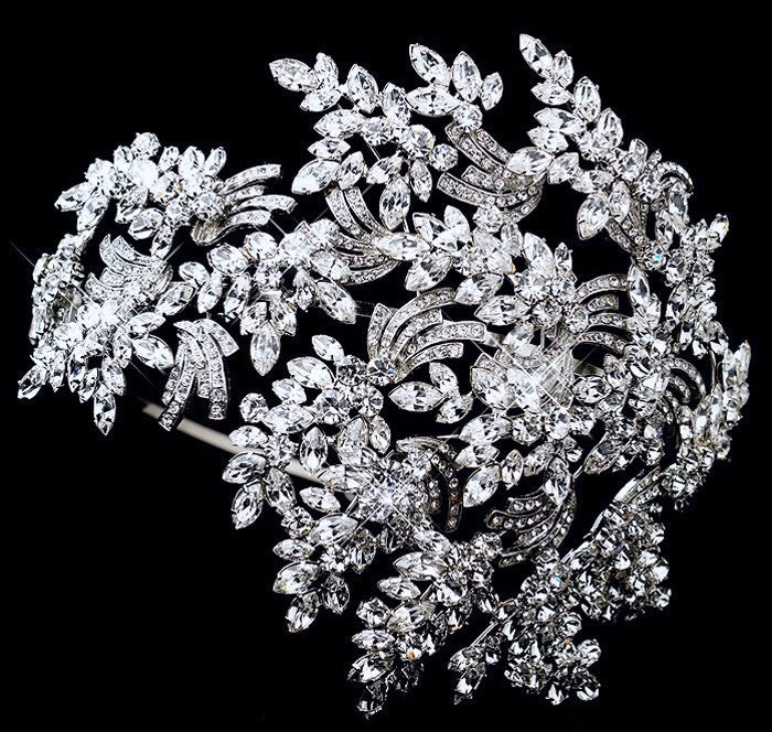 Wedding Hair Accessories - 1920s Style Crystal Bridal Hair Accessory