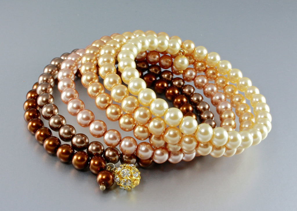 "Symphony" - Ombre Pearl Bracelets 