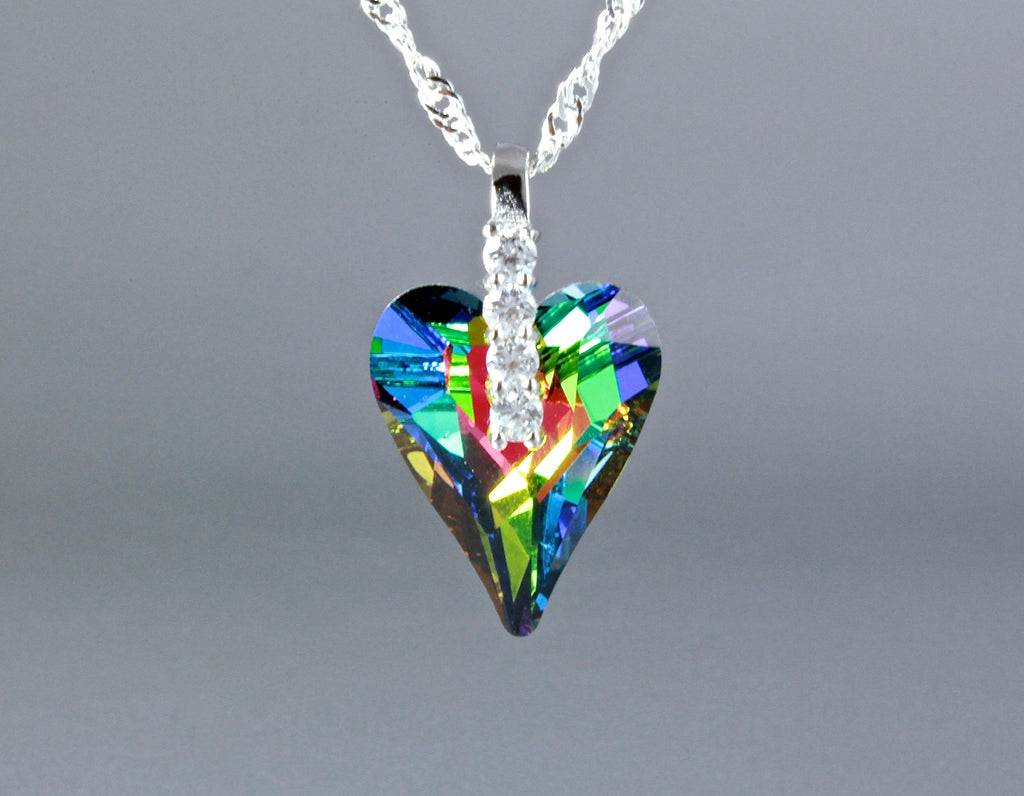 "Wild Heart" - Swarovski Crystal and Sterling Silver Necklace