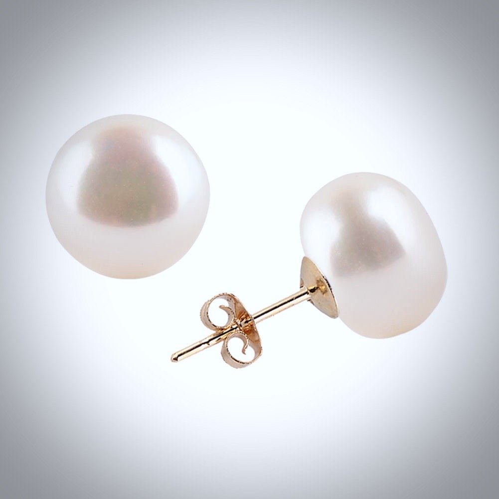 "Mabel" - Freshwater Pearl Stud Earrings - More Colors Available