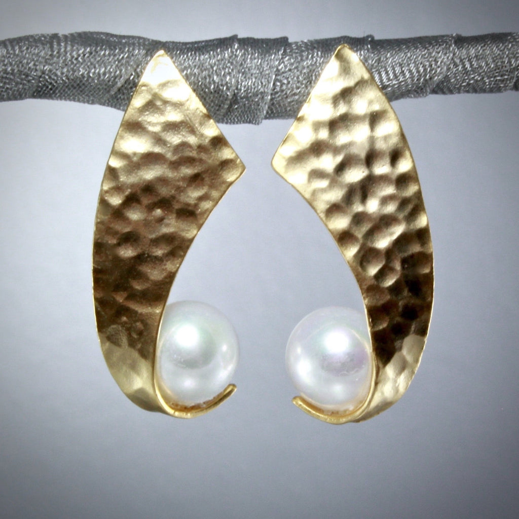 "Destiny" - Pearl Earrings - Available in Silver and Gold