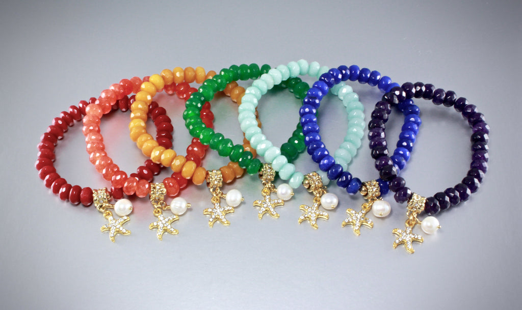 "ArcEnCiel" - Rainbow Bridesmaids Bracelets 