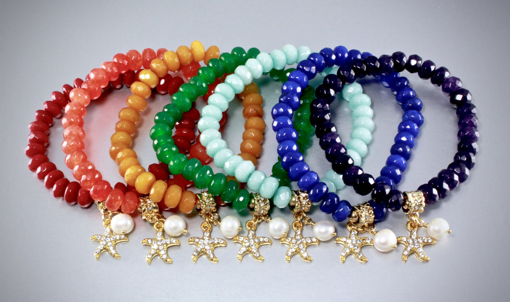 "ArcEnCiel" - Rainbow Bridesmaids Bracelets 