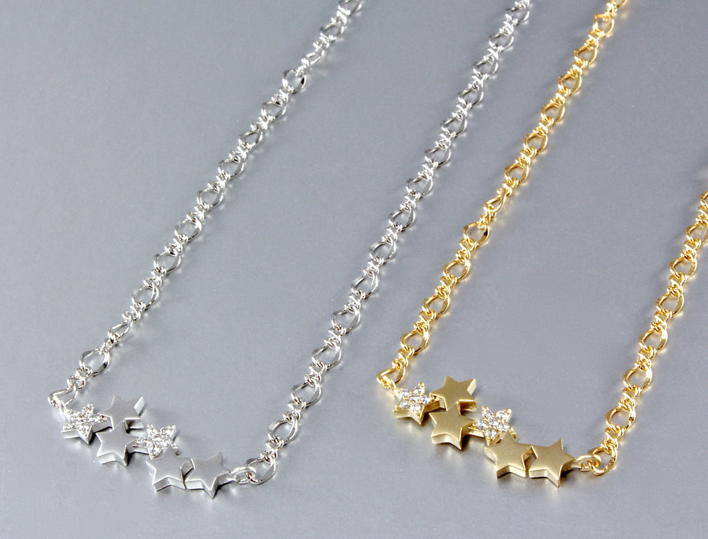 Rising Star Star Necklace Minimalist Jewelry Available in Gold a ADORA by Simona