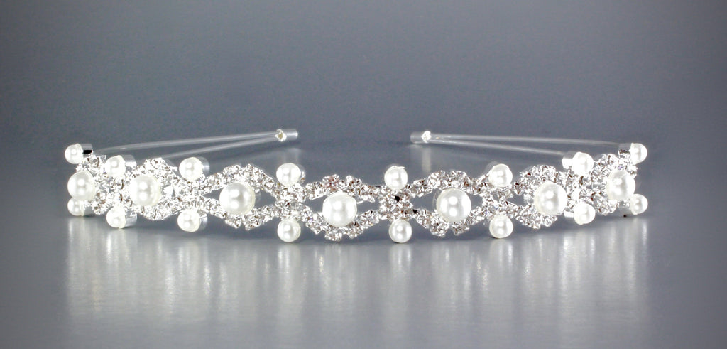 "Faye" - Pearl and Crystal Bridal Headband